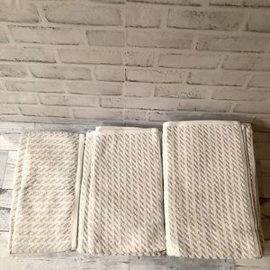 KENNETH COLE 6pc Geometric Patterned Bath Towel Set